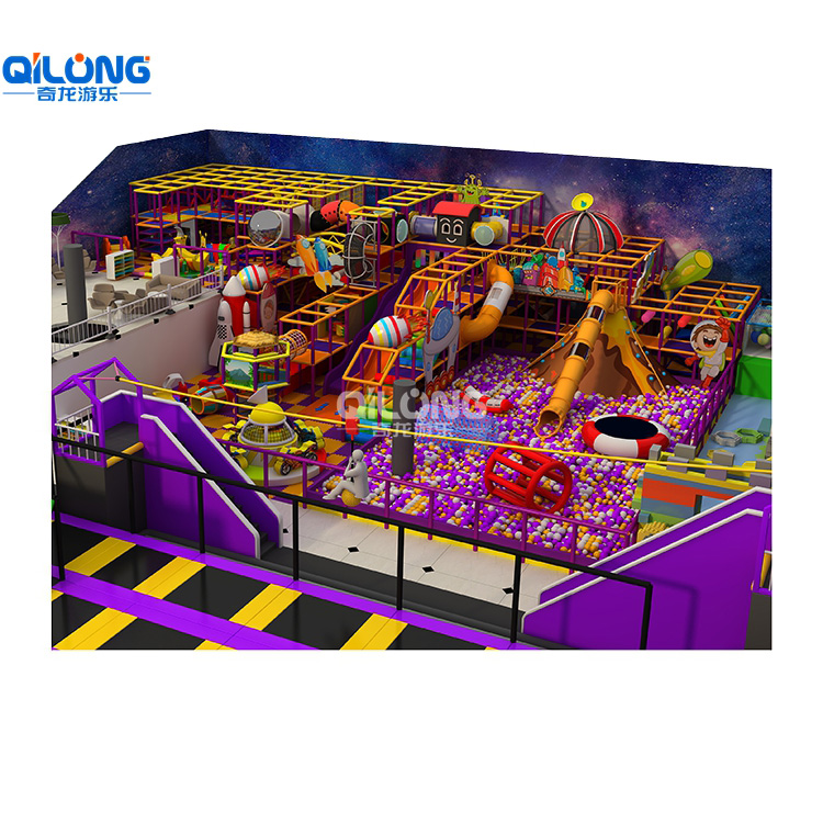 Big Play Playground Equipment With Trampoline For Kids with 1505sqm