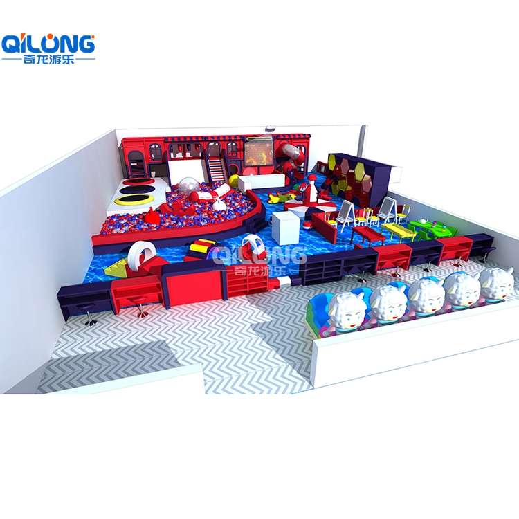 Popular Indoor Playground With a Big Ballpoor and Slide