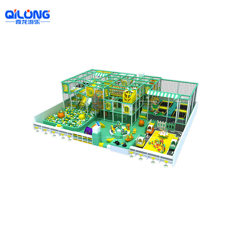 small Indoor playground colorfull theme for kids 