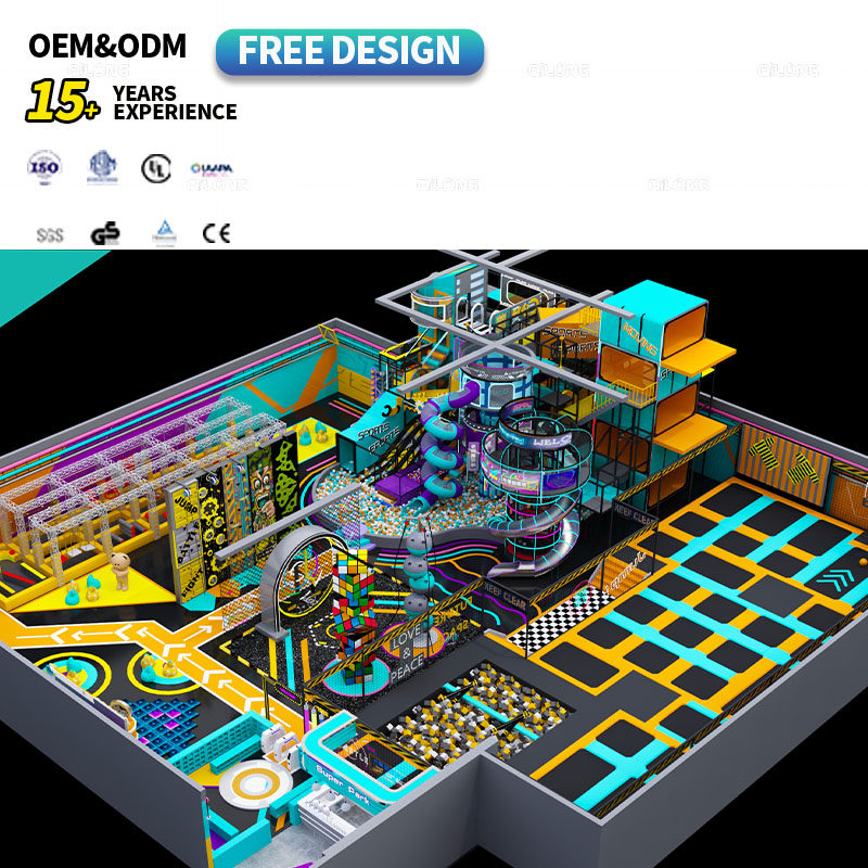 Free Design Indoor Trampolines Factory Bungee Jumping Trampoline Park Indoor Professional Trampoline for Children