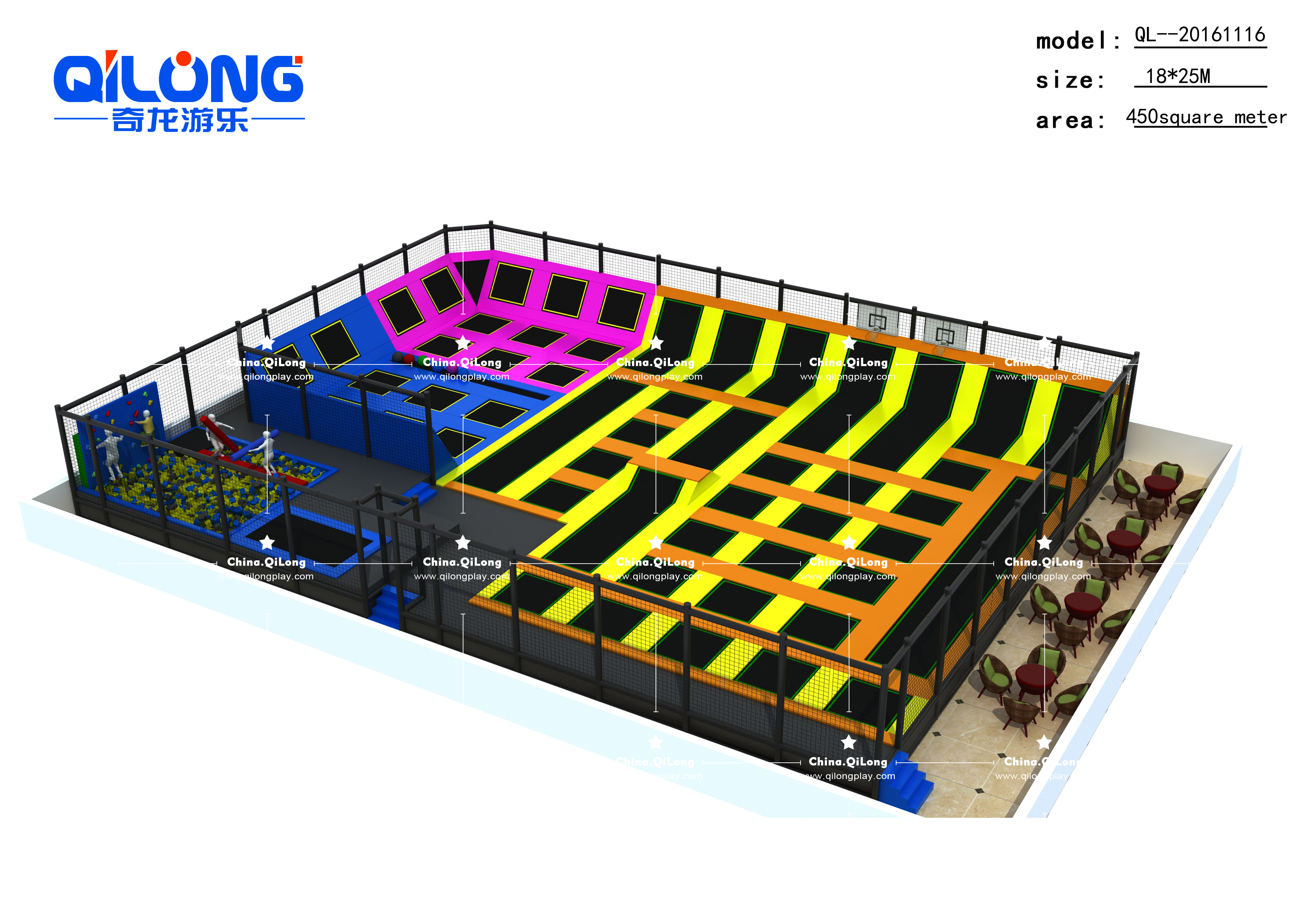 Finished Installing Trampoline Park in South Africa
