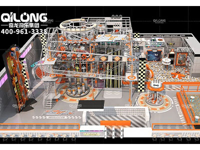 Qilong Amusement** 600m² Industrial-Style Sports Park in Xiamen