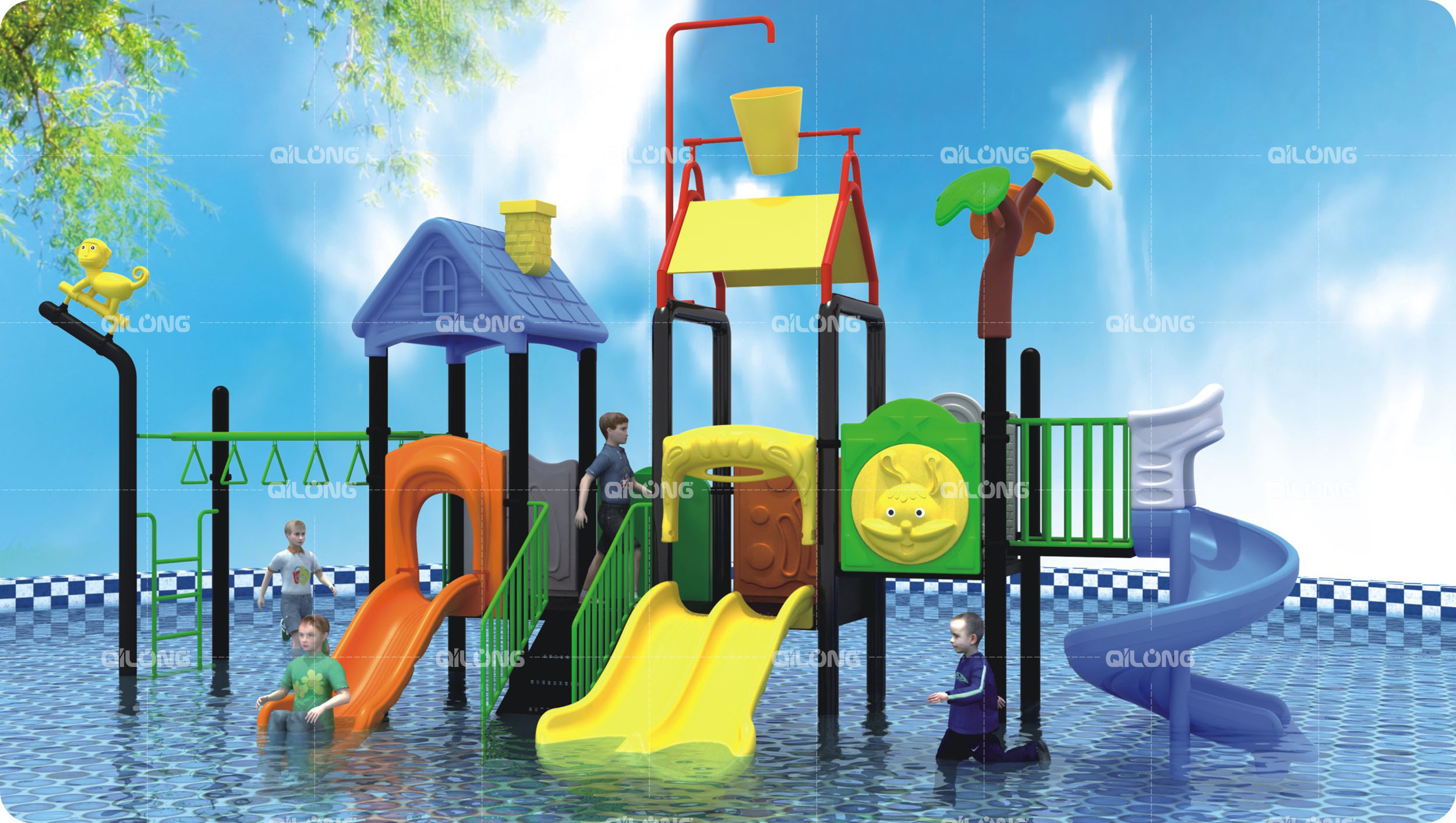 Outdoor playground equipment