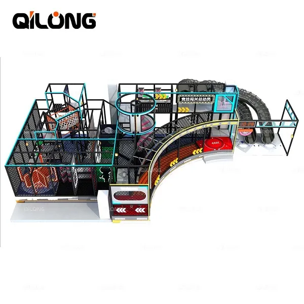 Kids indoor playground soft play playhouse trampoline indoor playground soft play area with big ball pool