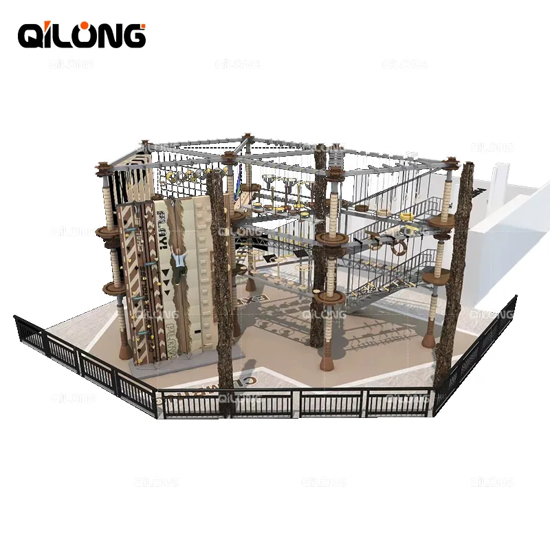 Unleash Thrills with Our Premium Indoor Rope Course Experience Equipment