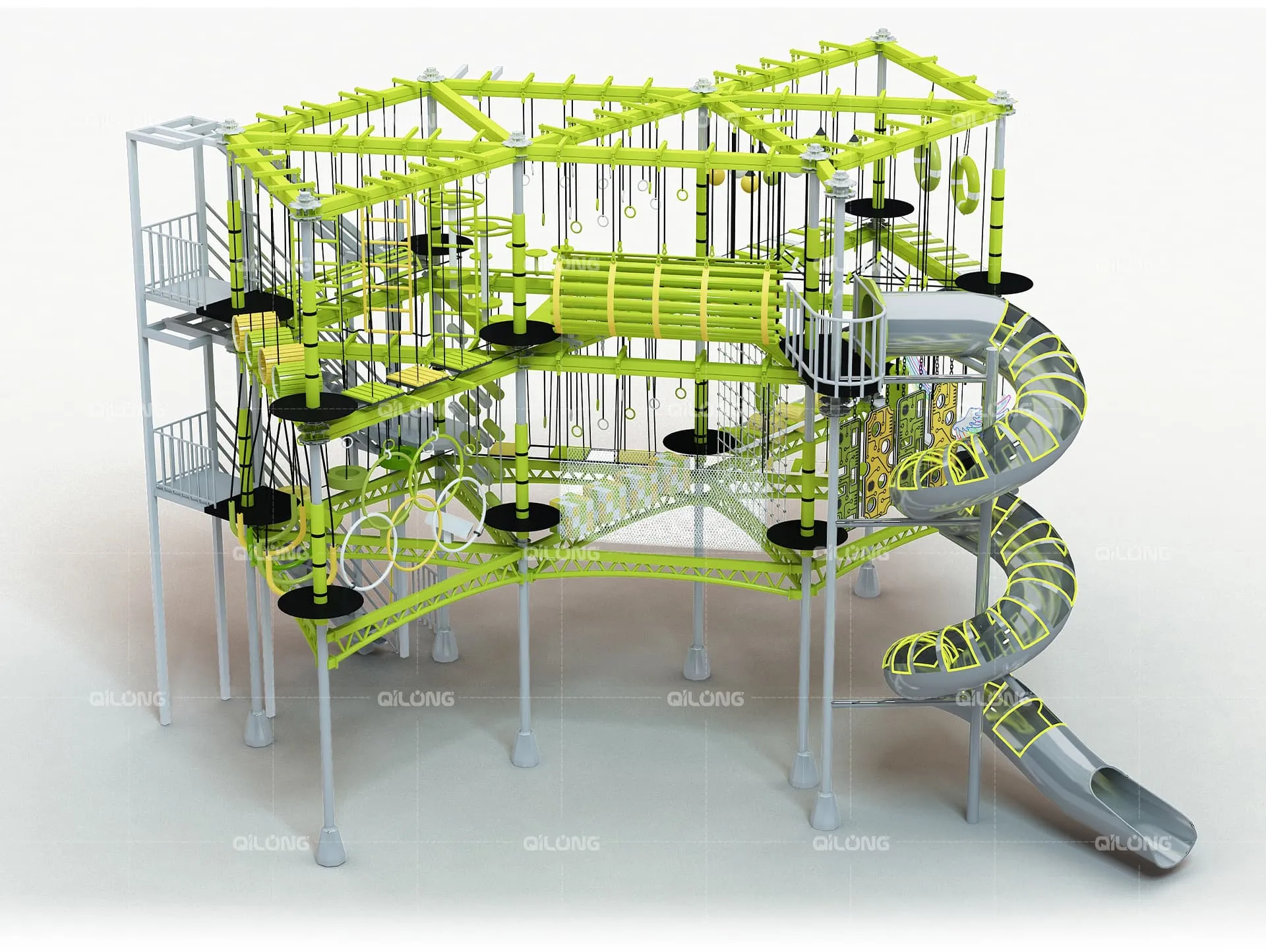 Manufacturer Customized New Soft Playground Climbing Park Indoor High Rope Course
