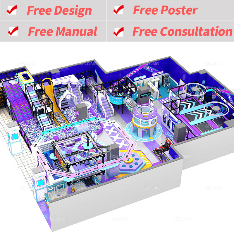 Custom Design Children Playground Indoor Big Slide Kids Indoor Playground Equipment for Shopping Malls