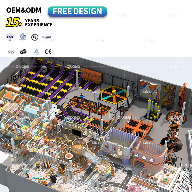 Commercial Sport Adventure Play Amusement Park Equipment Trampoline Playground Indoor Kids Park