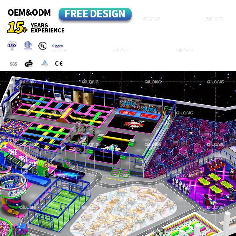 Factory-Certified Indoor Children Playground Equipment Commercial Playground Indoor Trampoline Park