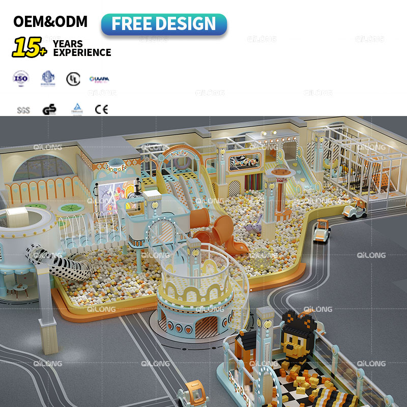 Children's Game Soft Play Equipment Set Modern Play Center Indoor Playground Devices Set Equipment Kids Playground Indoor