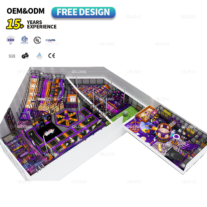 Multi-Functional Trampoline Jumping Park Indoor Playground for Children and Adults Commercial Amusement for Sale