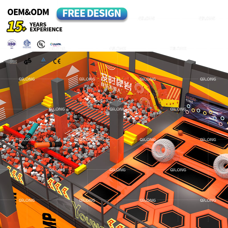 Customized Commercial Jumping Park Indoor Air Jump Fitness Sport Park Kids Trampoline Park Indoor Equipment with Dodgeball