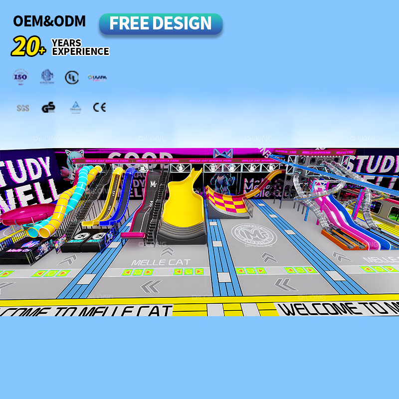 Kids Area Play Indoor LED Slide Playground Commercial Indoor Kids Playground Amusement Sports Park Equipment for Children